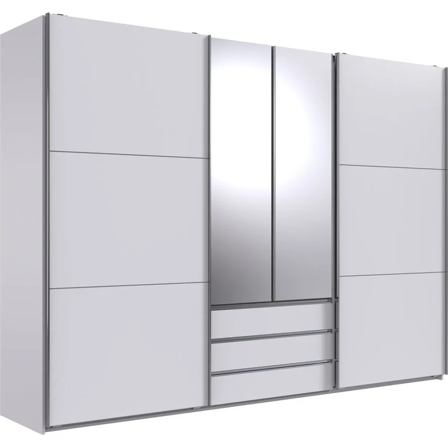 Kleiderschrank Mora weiss Holzwerkstoff B 300 cm