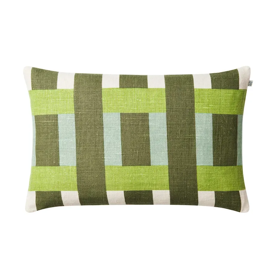 Chhatwal & Jonsson Benaras Kissenbezug Cactus green-lime-aqua, 40x60 cm