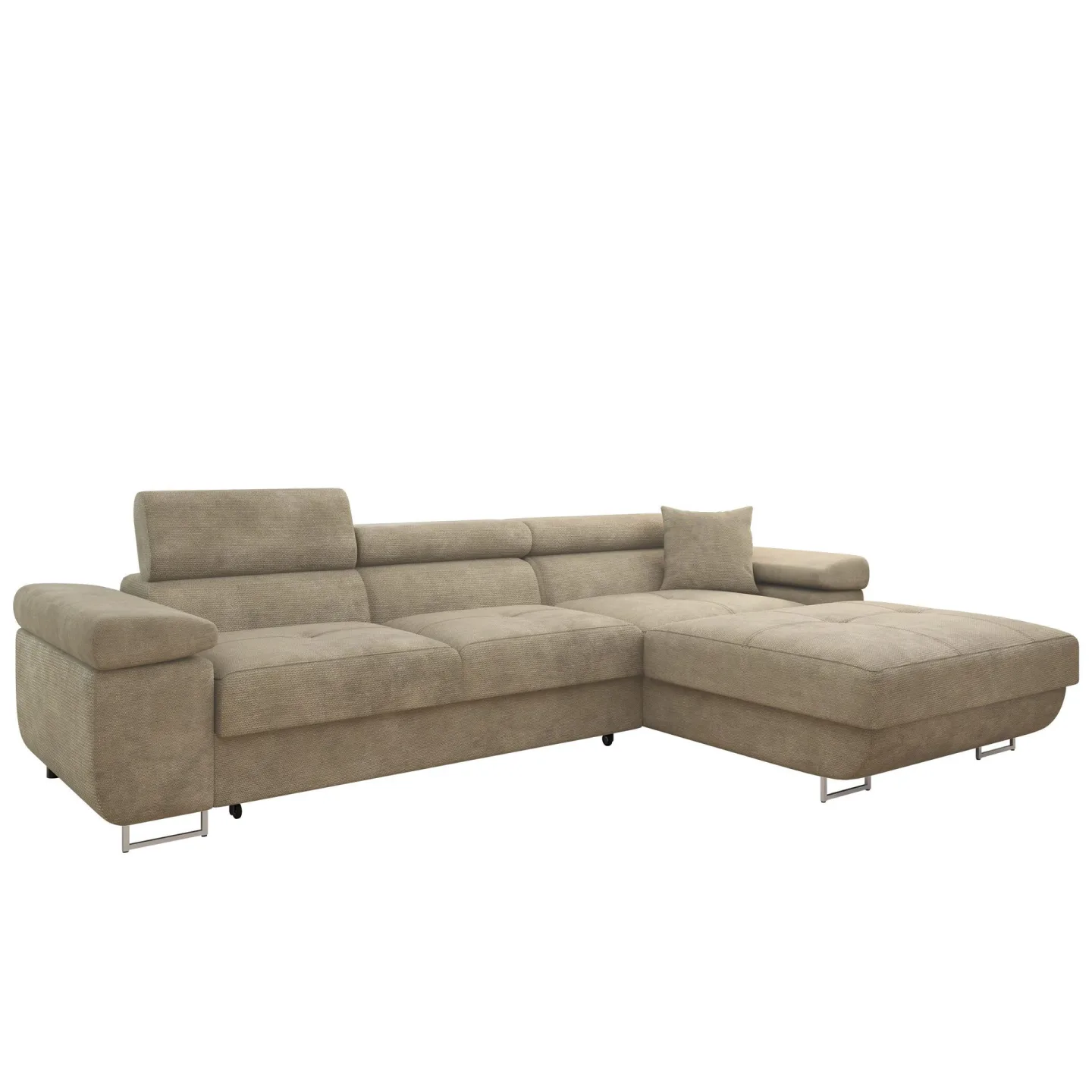 Gabina 3-sits Bäddsoffa med divan - beige