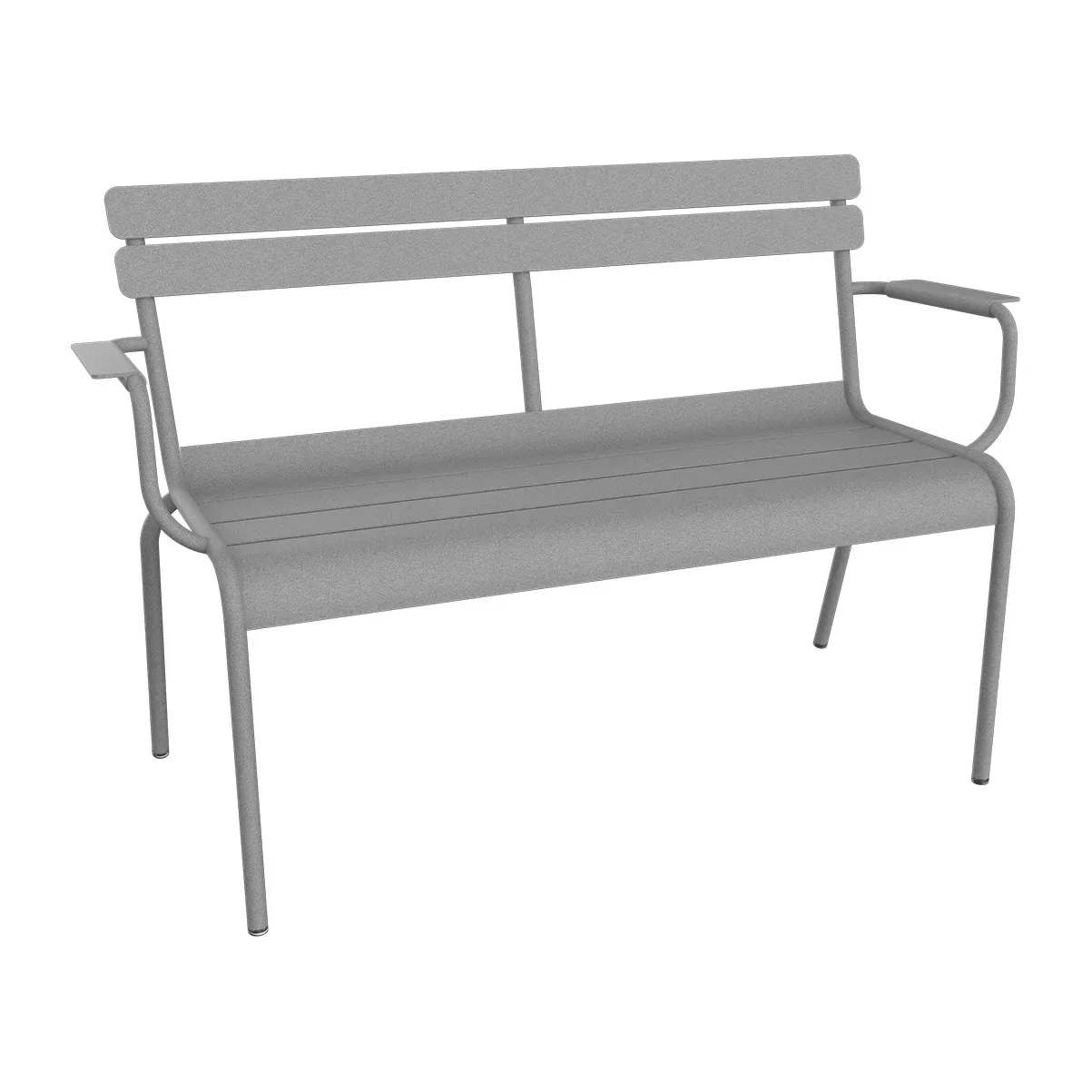 Fermob Luxembourg soffa med armstöd 131x55,5x86 cm Lapilli Grey