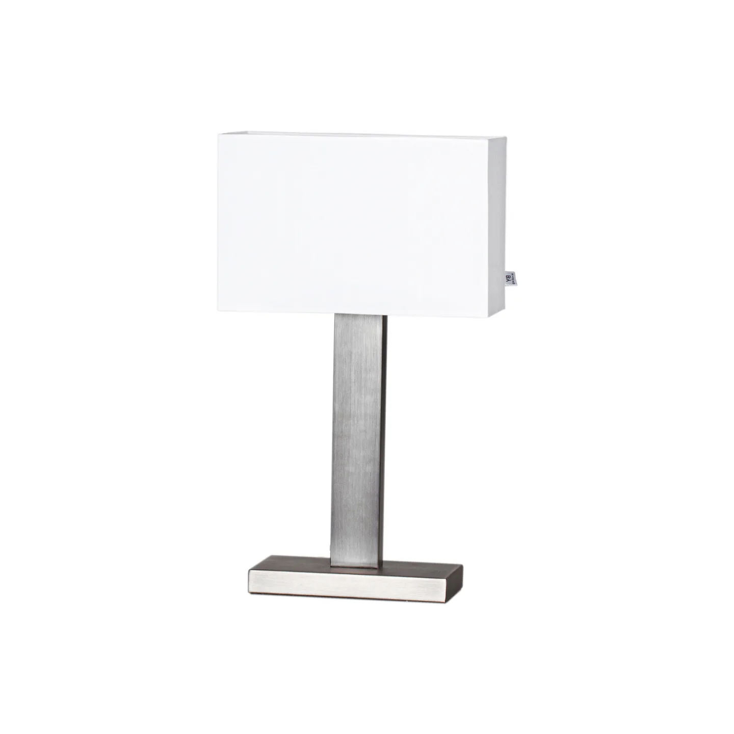 Prime bordlampe H47 børstet stål/hvid - By Rydéns - Stue - Moderne - Metal - Med skærm