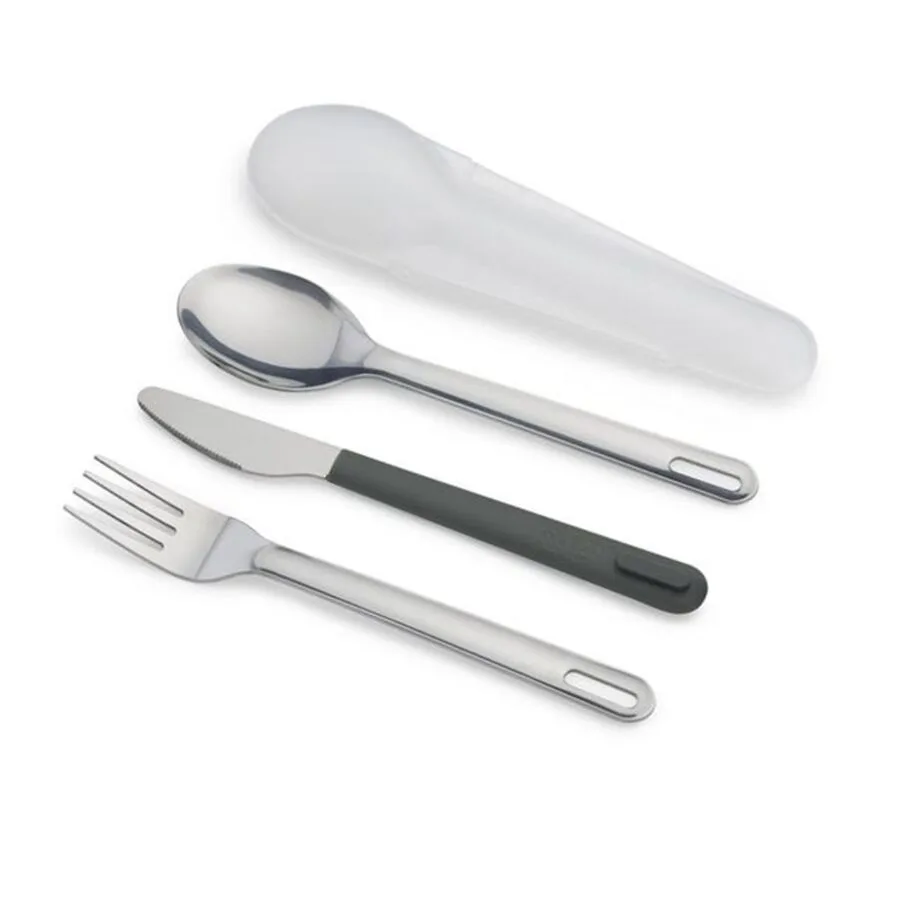 Besteck-Set 4-tlg. Joseph Joseph GoEat Edelstahl - Farbe: anthrazit
