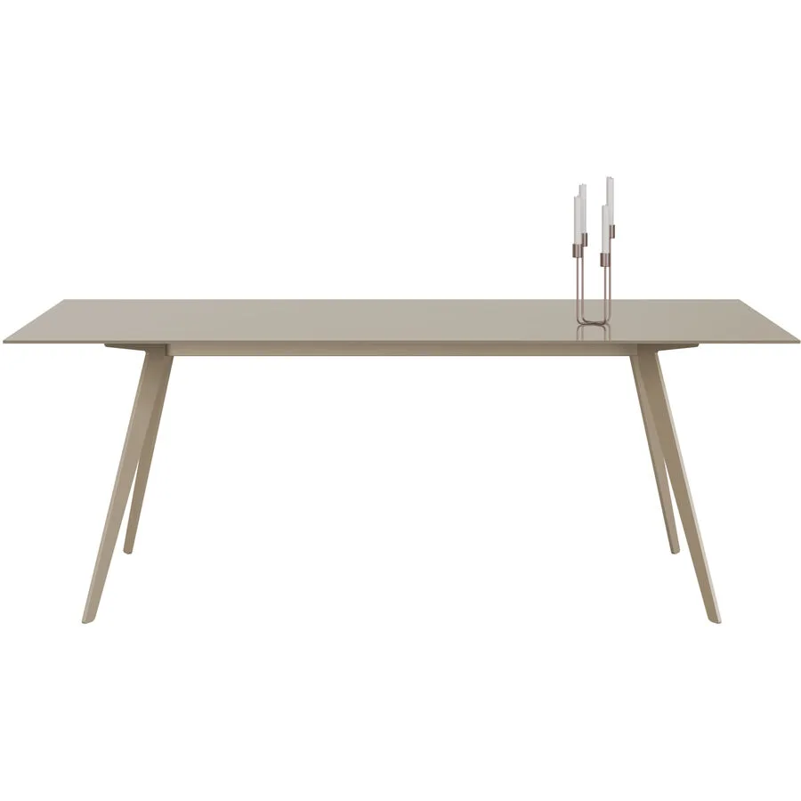 Esstisch Tame Beige Glas 100 cm