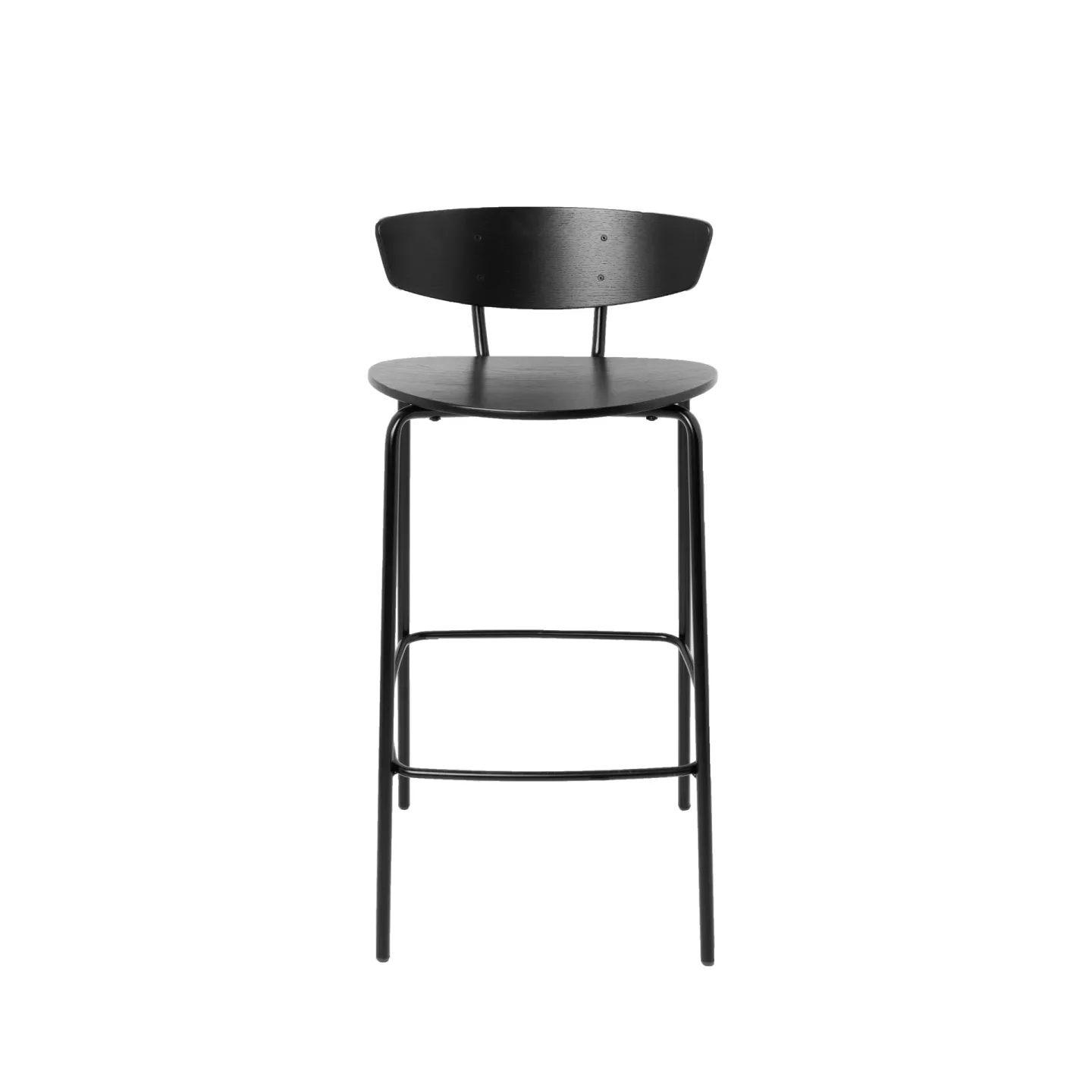 Ferm Living Herman Barstuhl niedrig Schwarz
