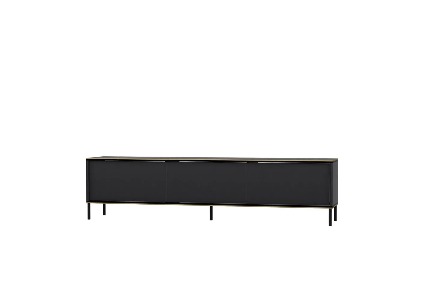 Imaj Tv-bänk 180x35 cm Svart - Hanah Home