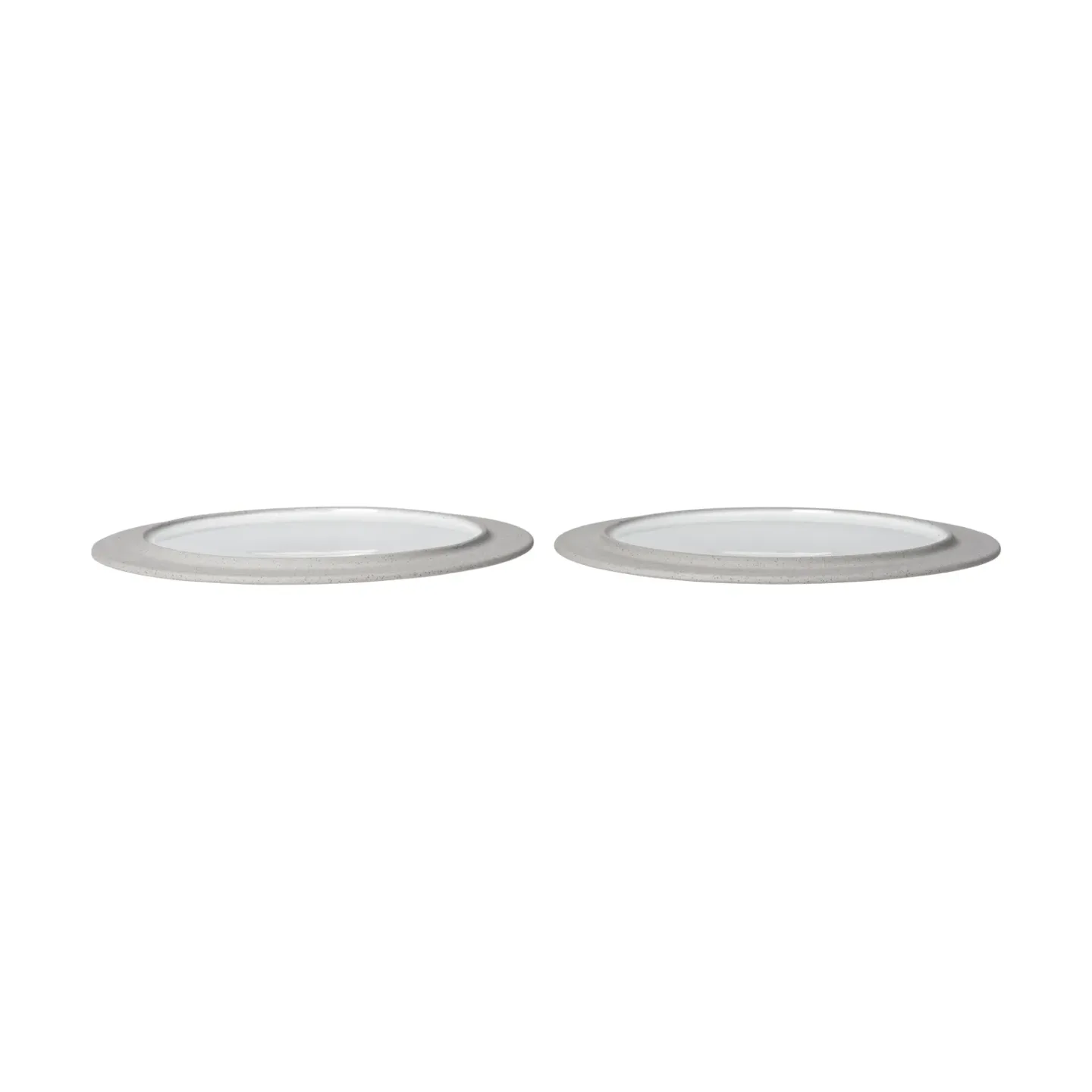 Ferm Living Sonae Teller 2er Pack Grey-white, Ø25 cm