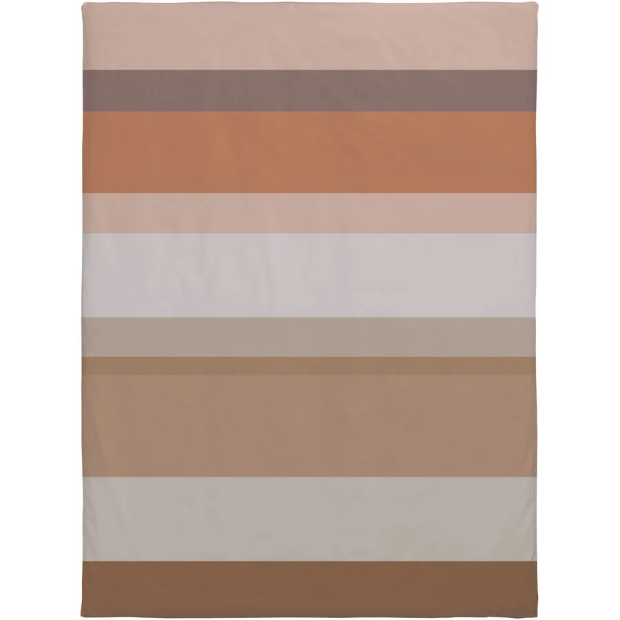 Duvetbezug Blake schoko Streifen Baumwolle 160 x 210 cm