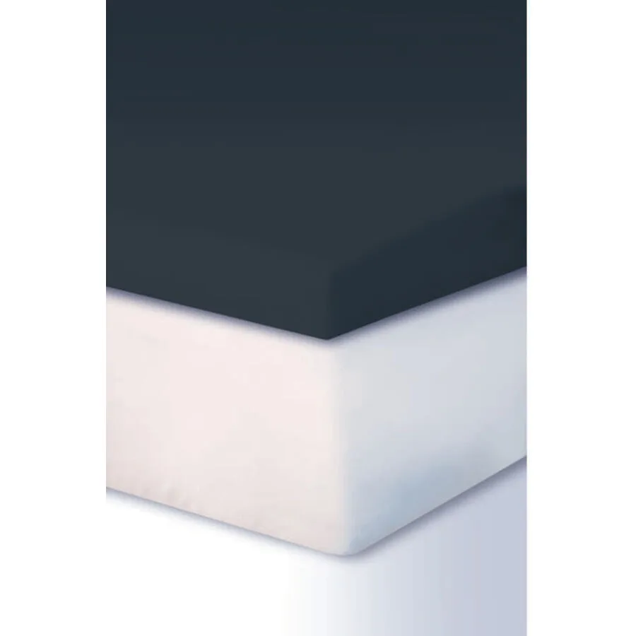Living Home Fixleintuch Leira Titanium Baumwolle/Kunstfaser 90 x 220 cm - Material: 97% Baumwolle, 3% Elasthan