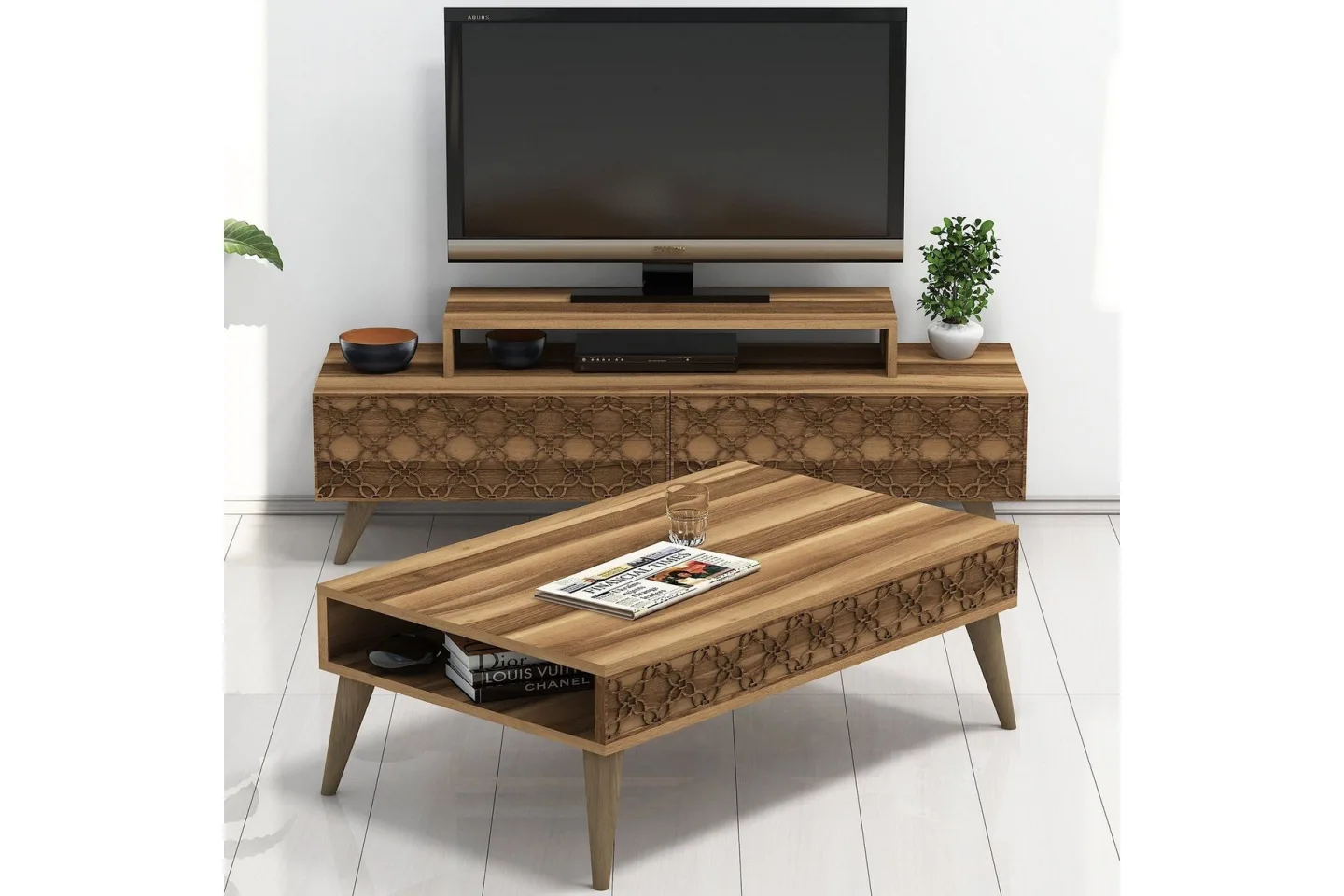 Hovdane TV-Möbelset 140 cm - Brun