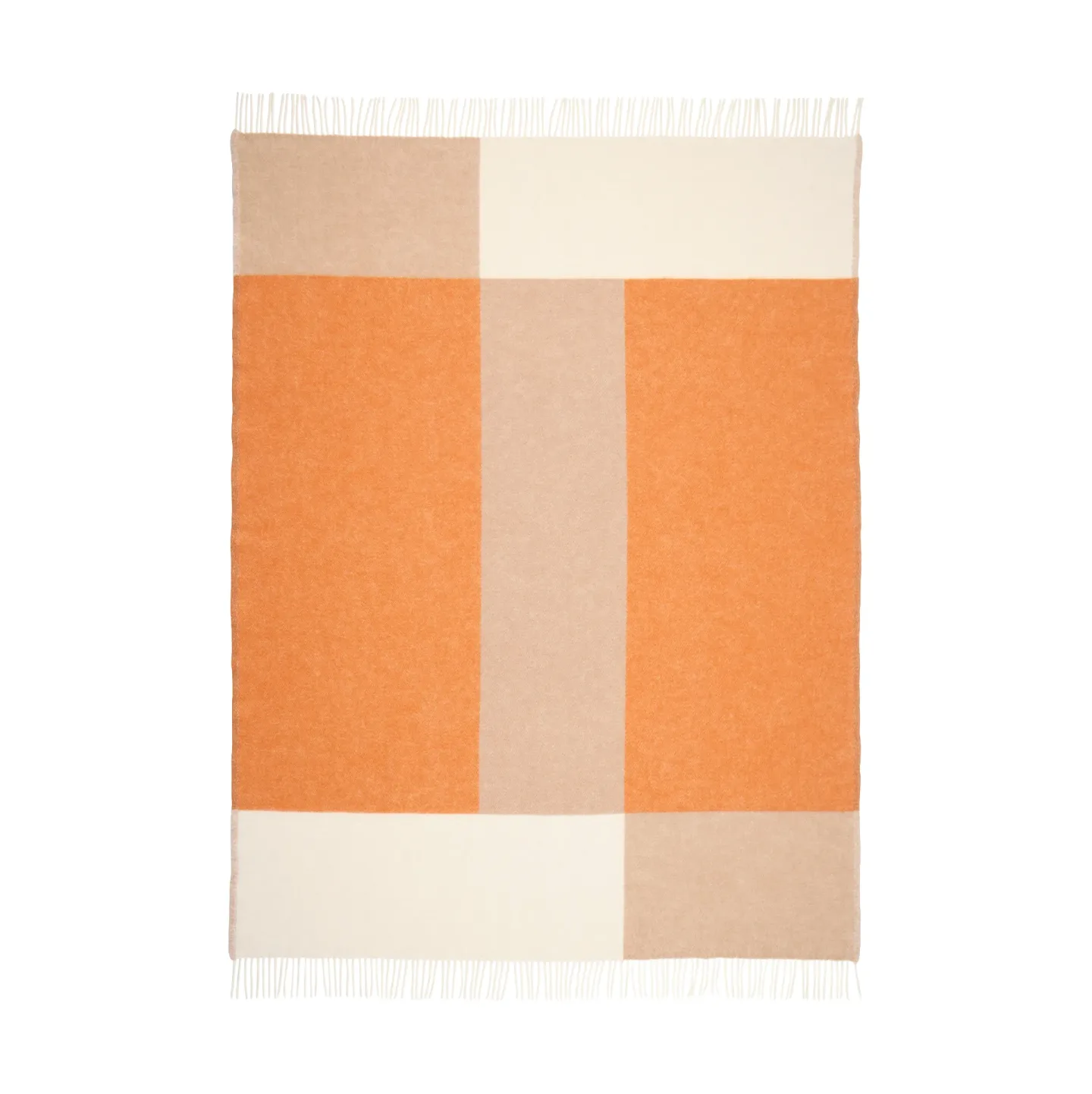 Northern Layer Plaid Orange, 130x170 cm