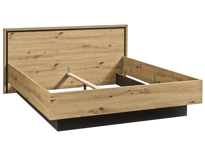 Bett TRONDHEIM 160x200cm spanplatte artisan eiche