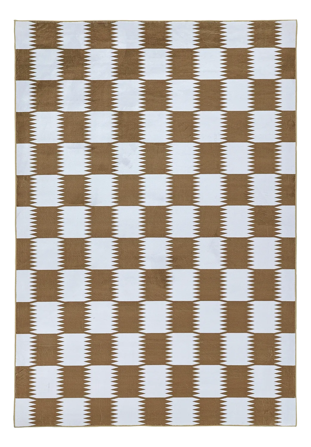 Wilton-teppe - Gobi (brun/hvit) (Størrelse: 160 x 230 cm)