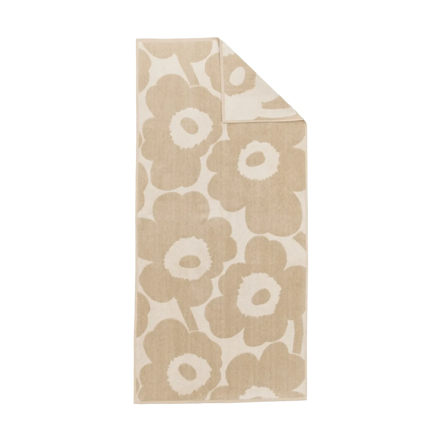Marimekko Unikko Badetuch 70x150cm Off white-leinen