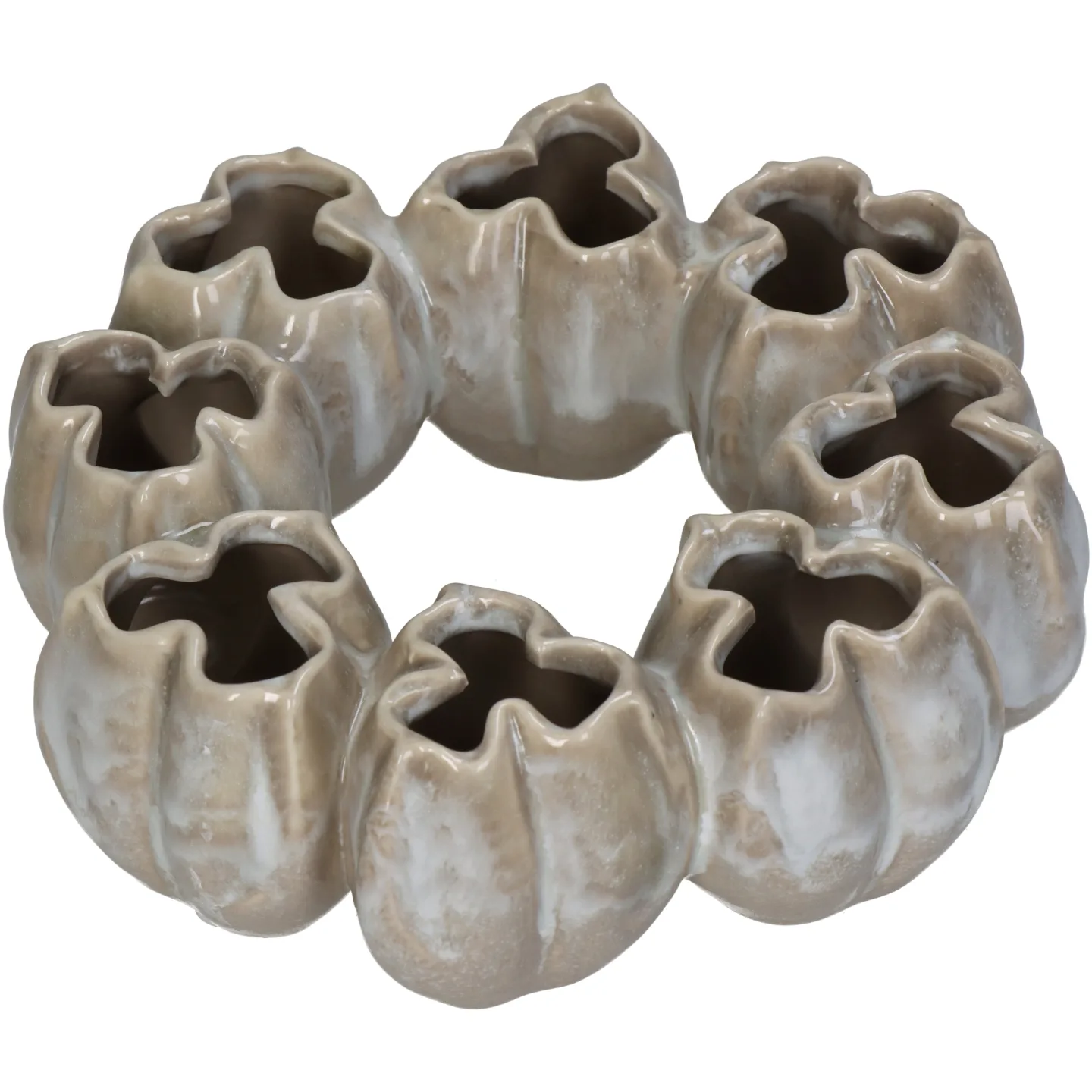 Kersten Vase Keramik, Beige H: 7 cm | Schubiger Möbel
