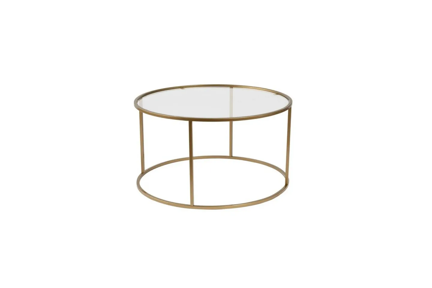 Soffbord Rikiya Guldtransparent - Guldtransparent