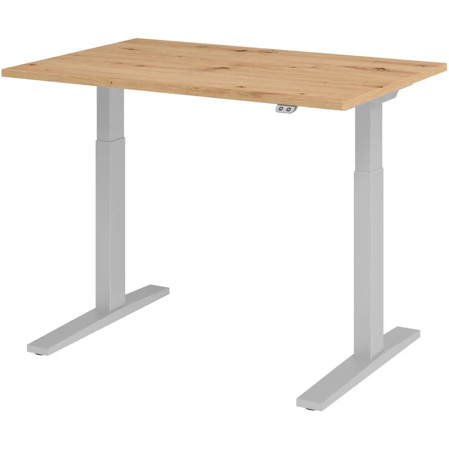 Schreibtisch Office Asteiche Holzwerkstoff B 120 T 80 cm