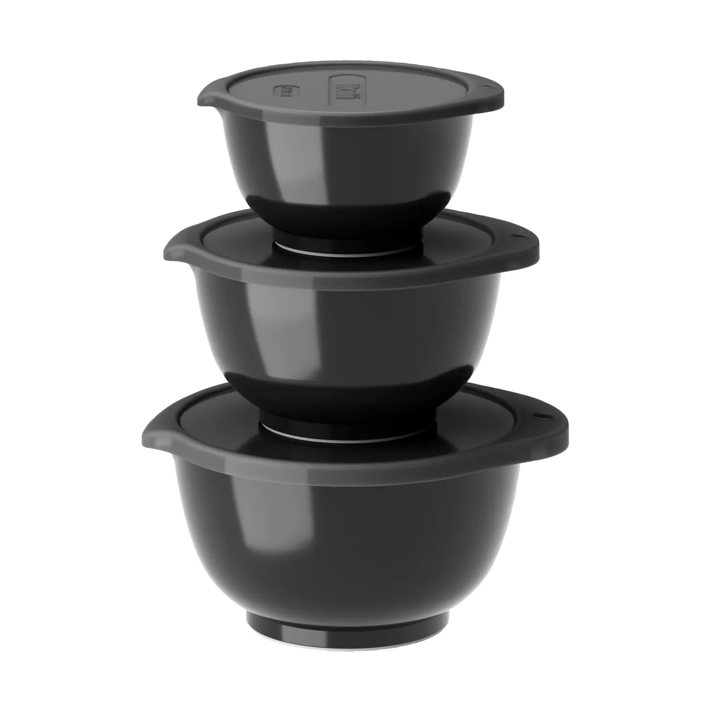 Rosti Margrethe Minischüssel-Set 3er-Pack Black edition