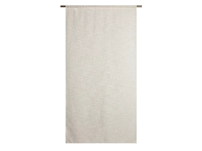 Scheibengardinen NEMI 80x160cm kleiderstangegriff durchsichtig dunkelbeige