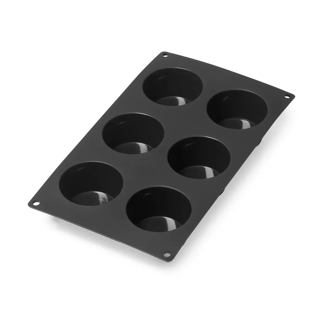 Lékué Lékué Muffinformen Silikon 6 Stk. Schwarz