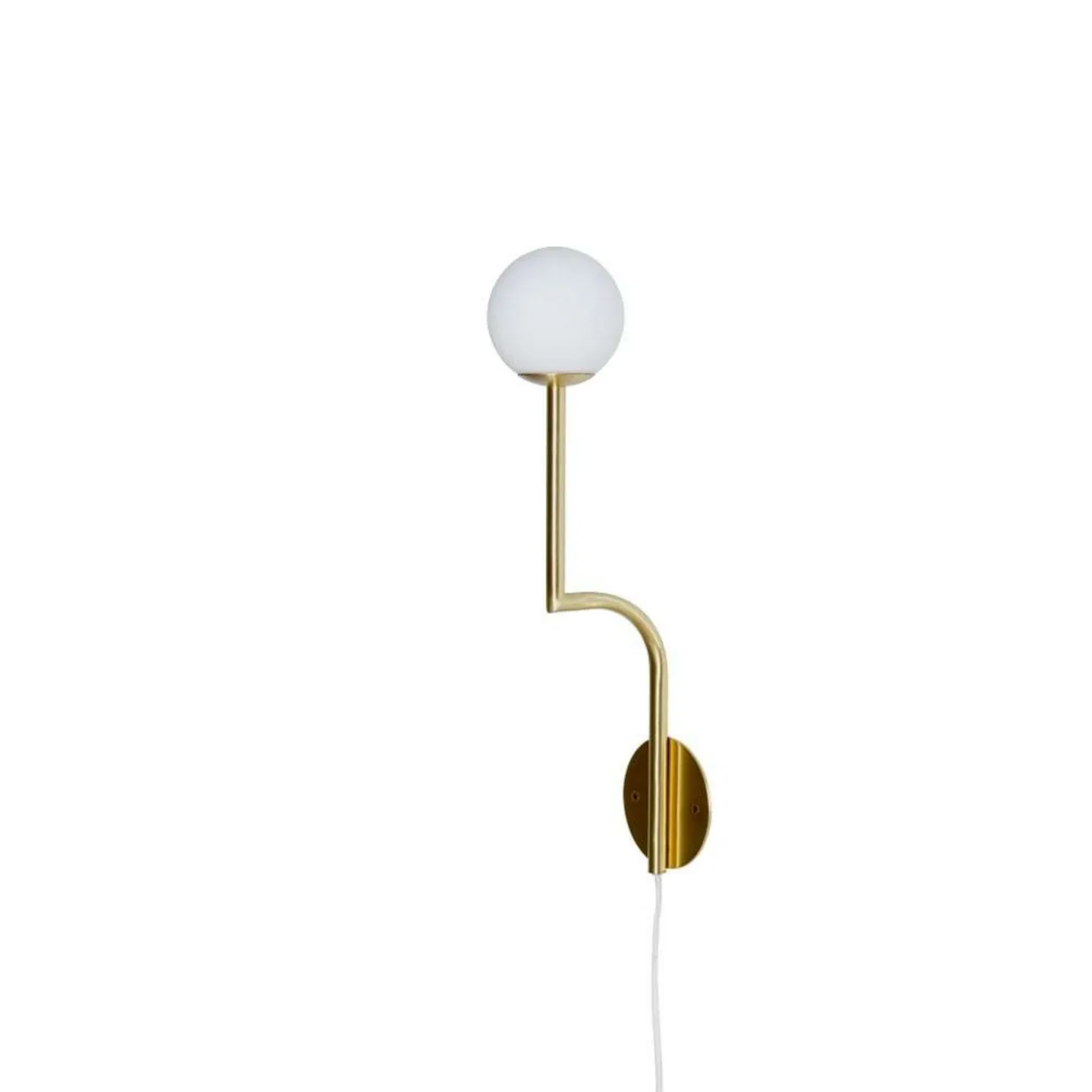 Mobil 46 Wandleuchte Brass/Opal - Pholc - Wohnzimmer - Metall