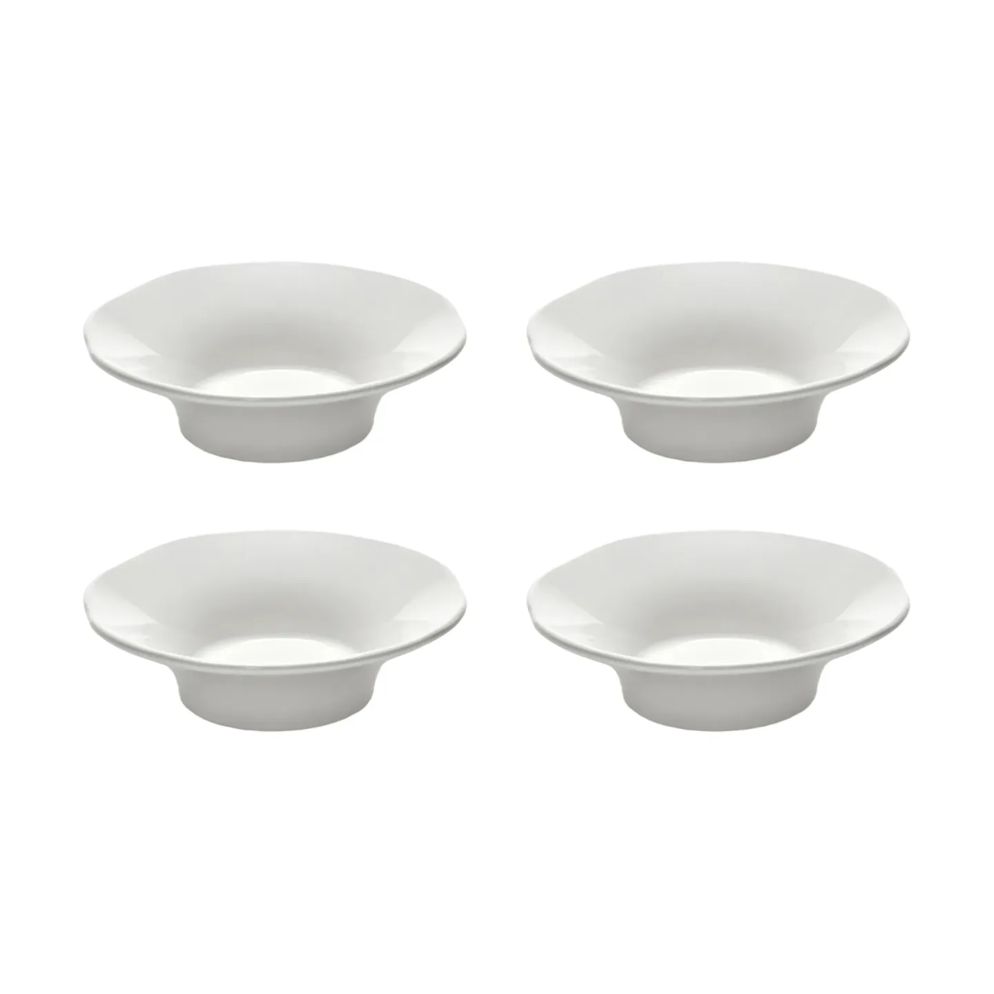 Serax Silhouette tiefer Seitenteller S Ø10,5 cm 4er pack White