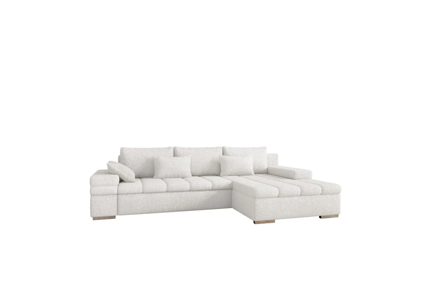 Naoma Soffa med Divan 3-sits - Vit