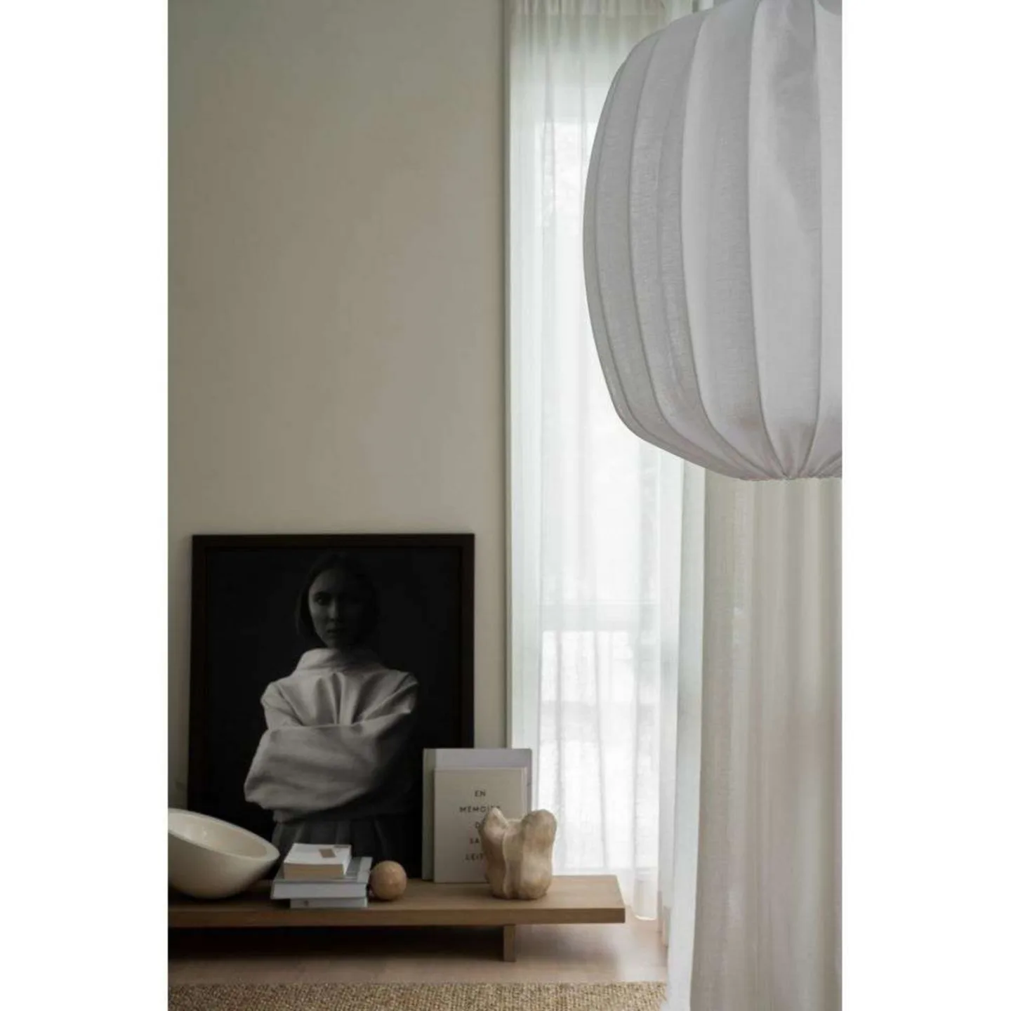 Watt & Veke Prisma Lampenschirm Ø45cm Leinen White