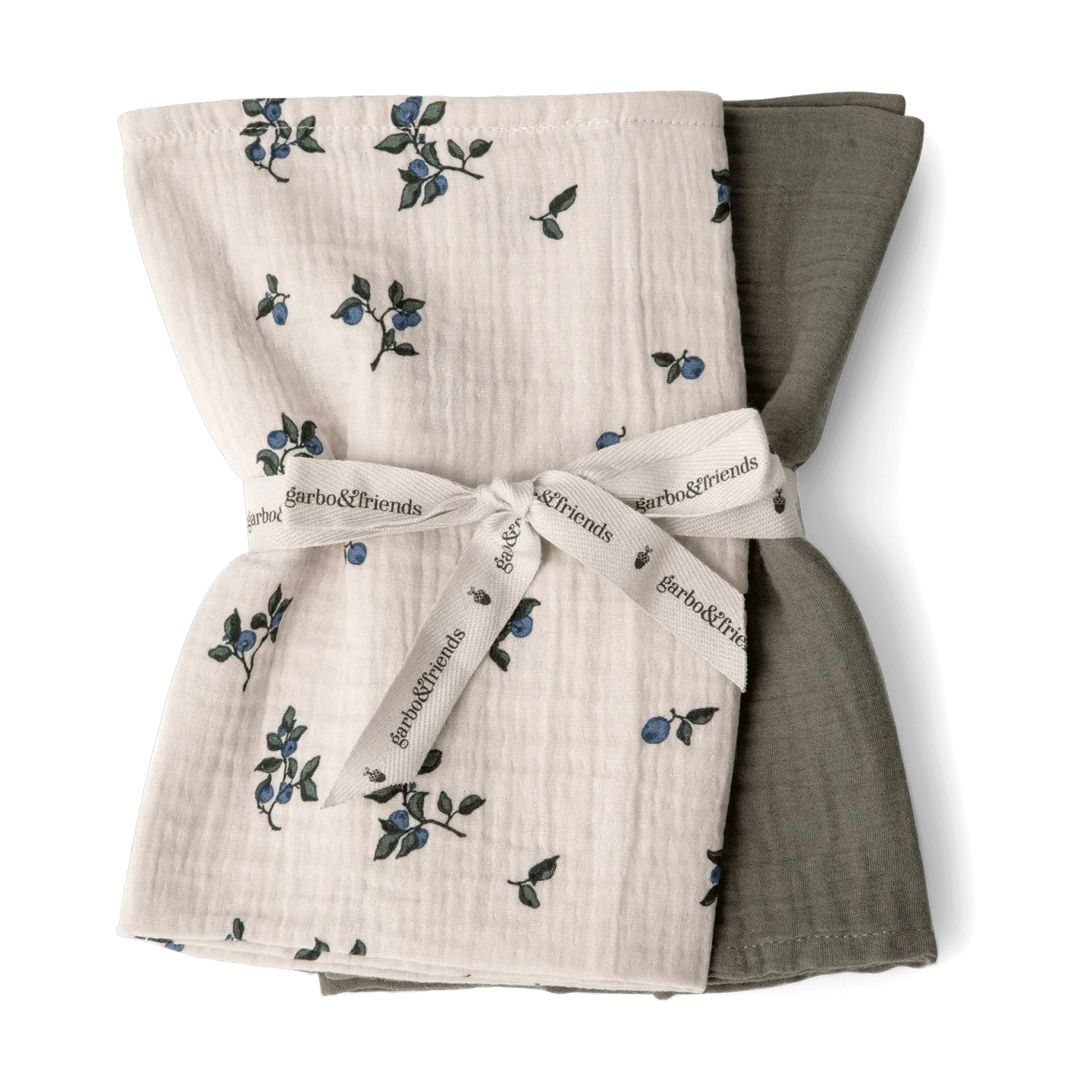 Garbo&Friends Blueberry Muslin Decke klein 2 Teile 60x60 cm