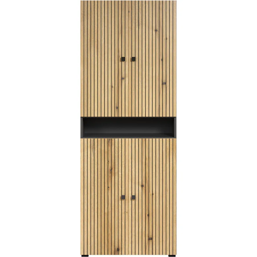 Badezimmerschrank Garfield anthrazit Holzwerkstoff B 70 T 188 H 31 cm