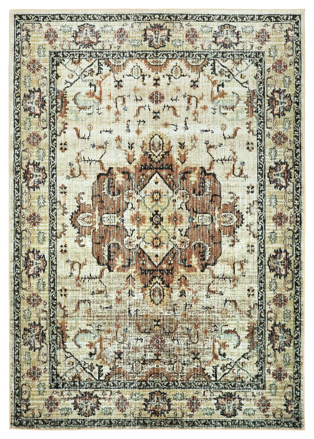 Wilton-teppe - Siliana (beige) (Størrelse: 160 x 230 cm)