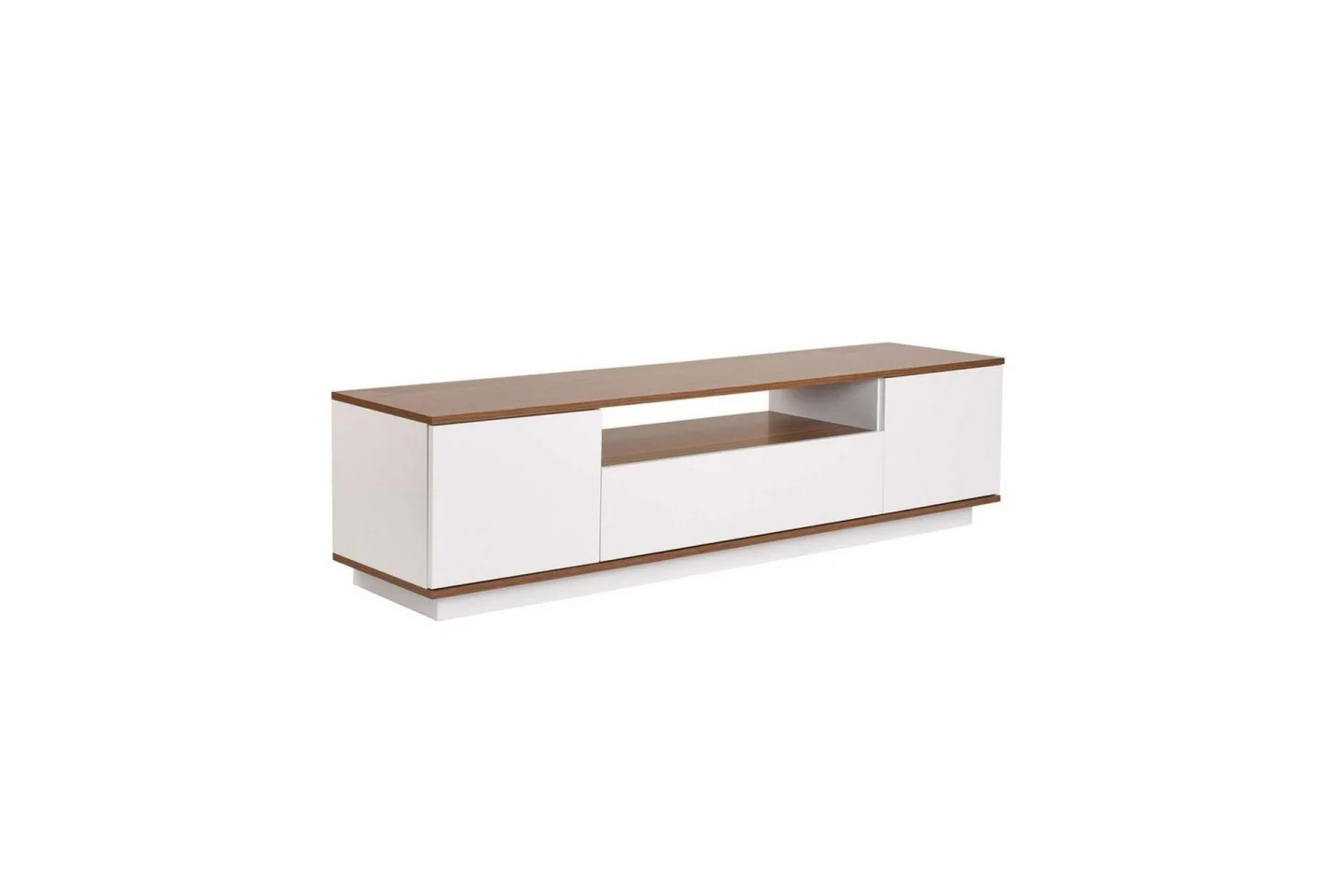 Meni Tv-bänk 180 cm - Vit/Brun