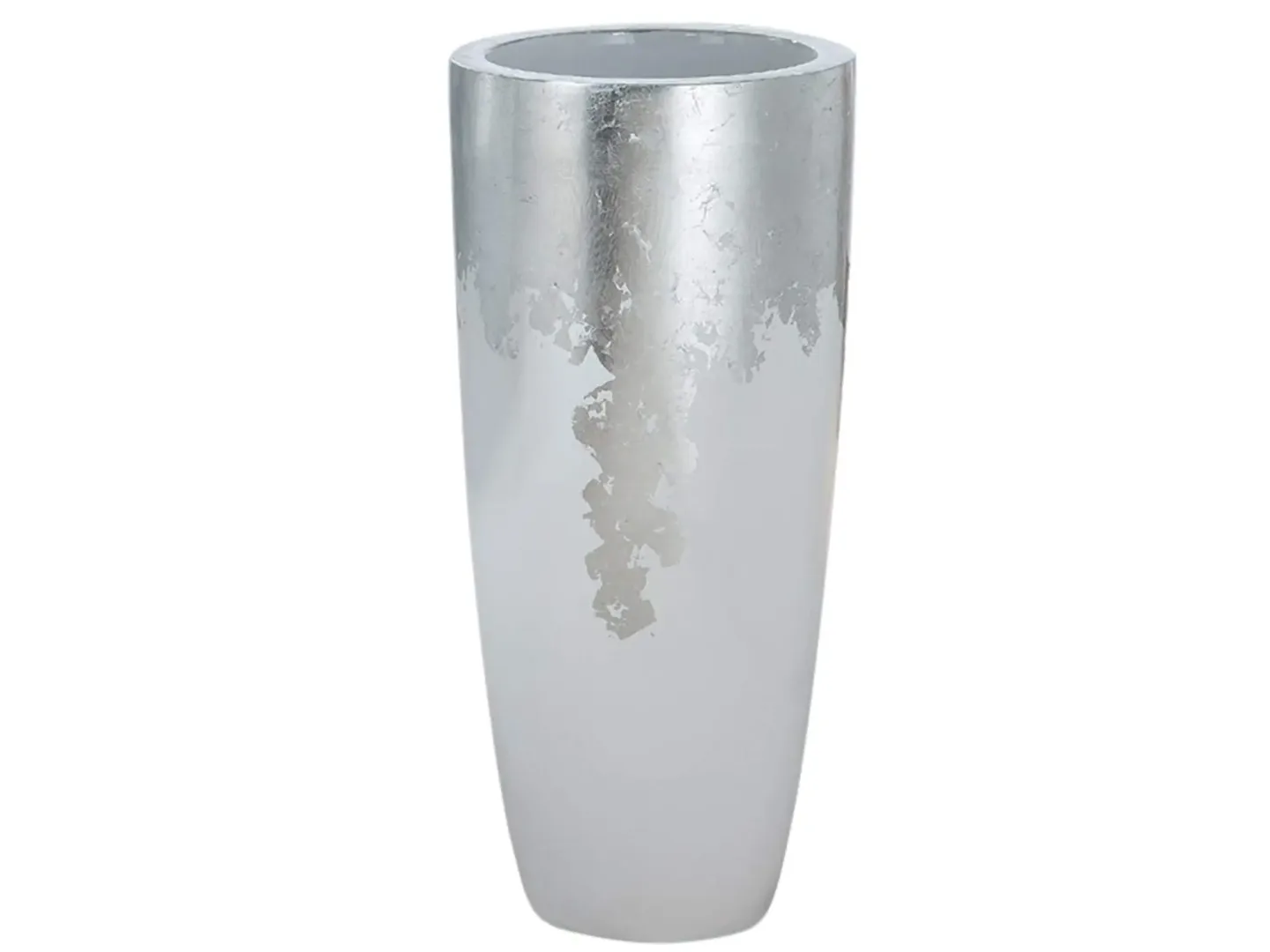 Gilde Topf Konus Silber Weiss H: 100 cm Grau | Schubiger Möbel