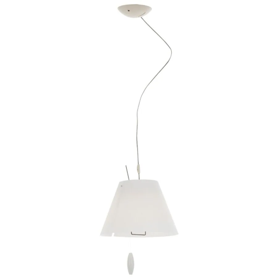 Luceplan Pendellampe Costanza Weiss Kunststoff 26 cm 17 cm - Material: Polycarbonat
