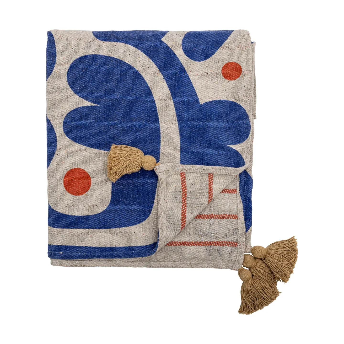 Bloomingville Eviaya Decke 130x160 cm Blau