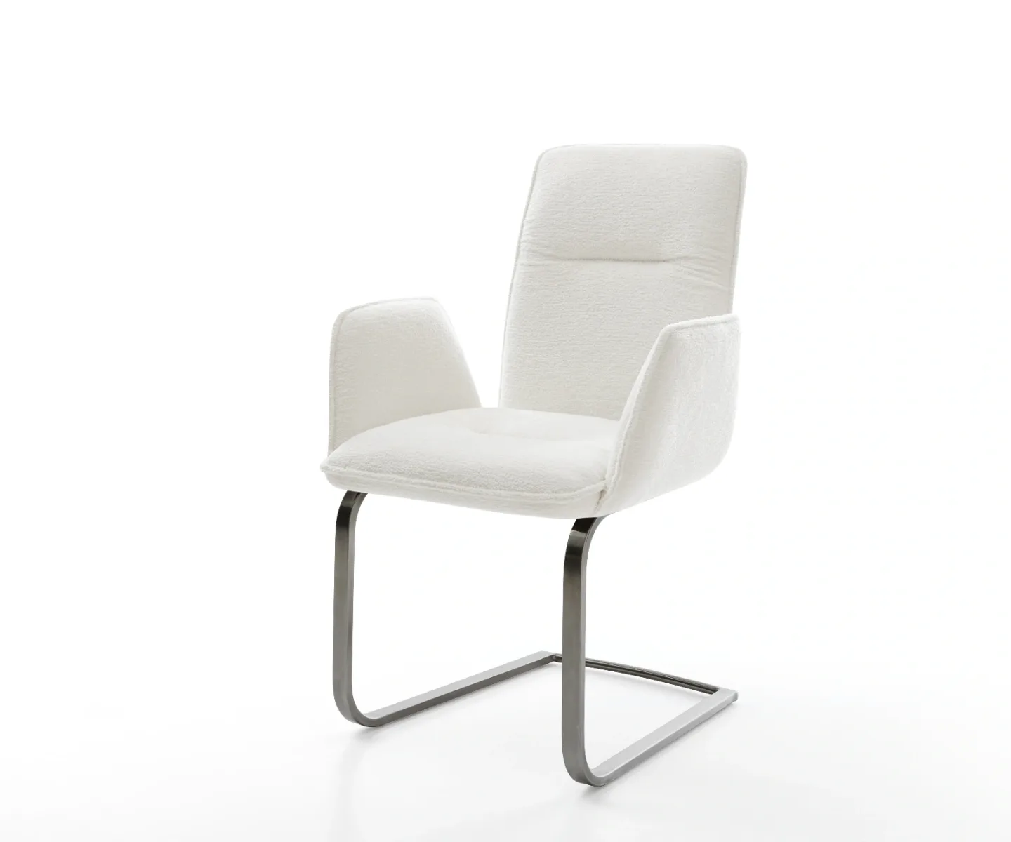 Freischwinger Vinja-Flex Bouclé Soft Beige Freischwinger flach Graphit