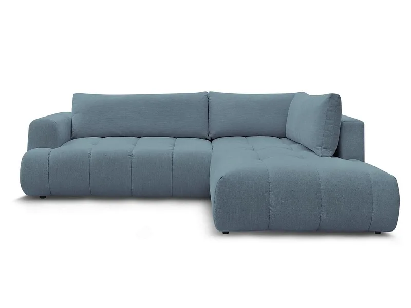 Ecksofa BOBOCHIC FUJI Stoff hellblau