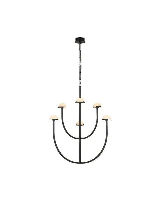Pedra Two-Tier Chandelier Bronze Large