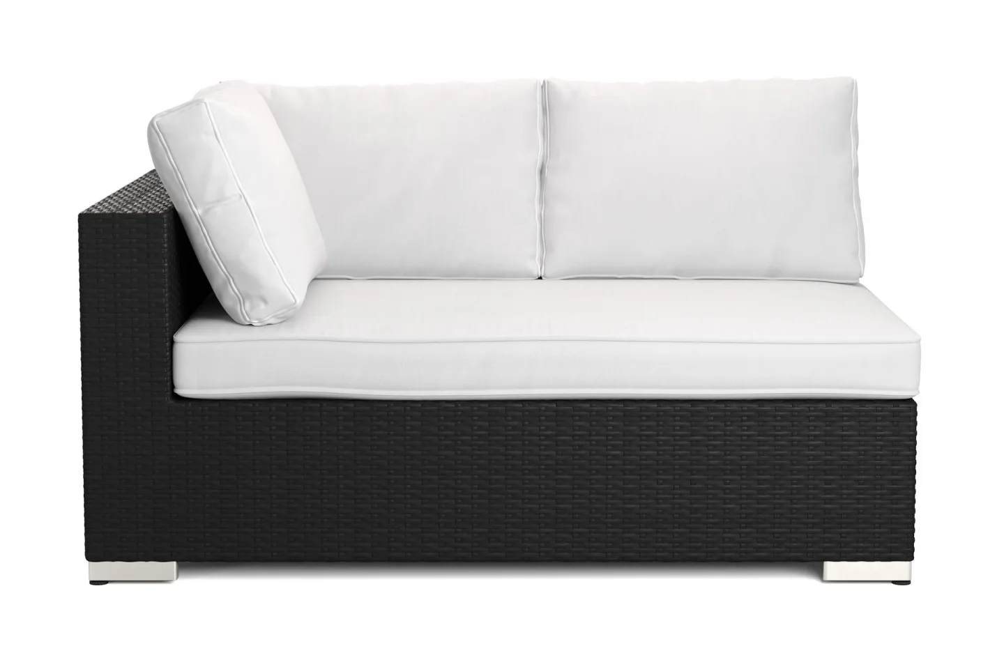 Bahamas Vänstermodul utomhus 140 cm i konstrotting - Svart