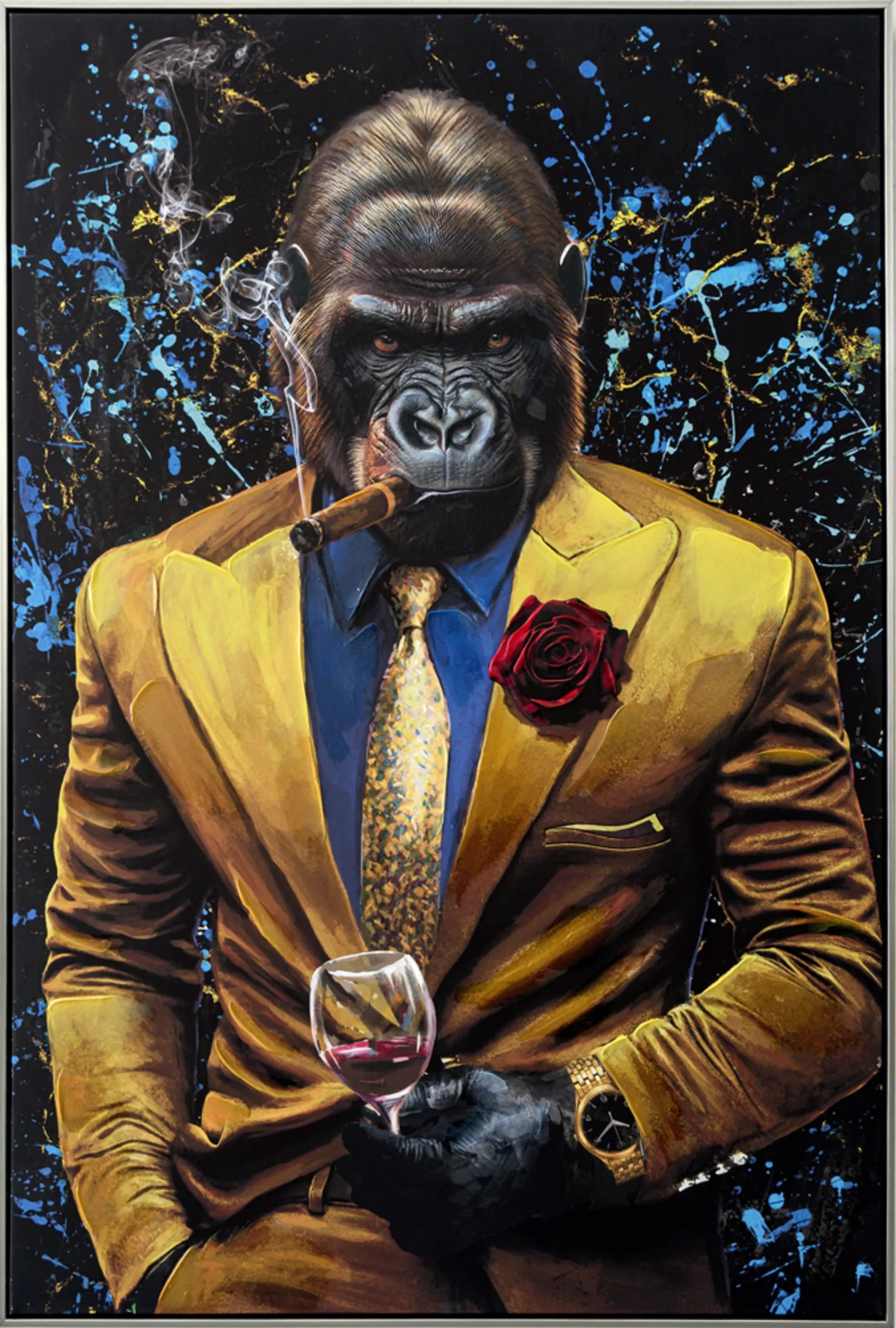 image LAND Gemälde Gorilla Gentleman | Schubiger Möbel