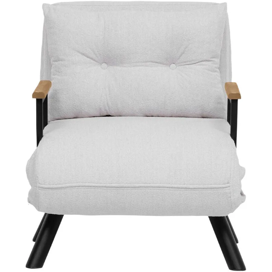 Sessel Foldbar weiss Stoff B 78 T 60 H 78 cm