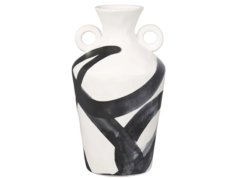 Vase SALMA 14.8x14.8x26cm weiss