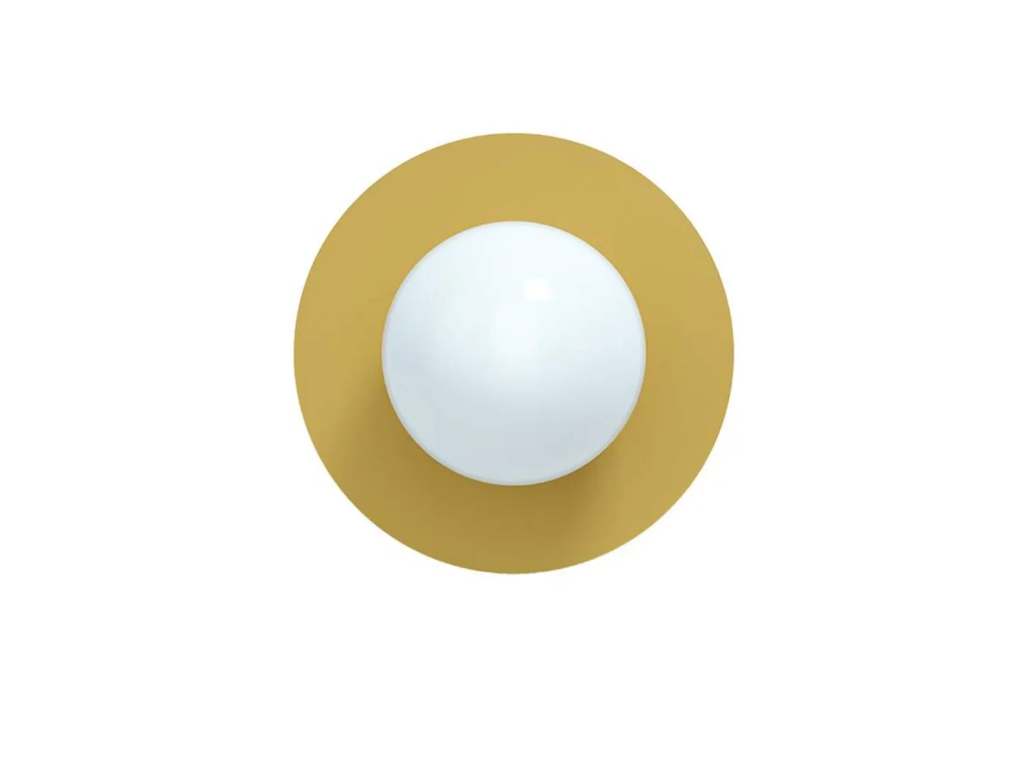 Candy Big Circle 360 L vägglampa, gul - Swedish Ninja - Vardagsrum - Metall
