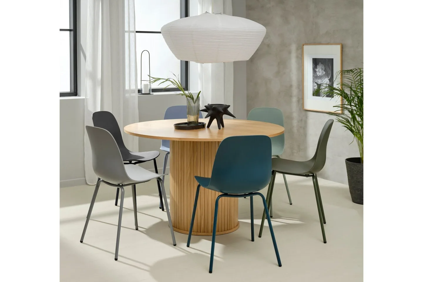 Angelique Matbord 120 cm Rund - Beige