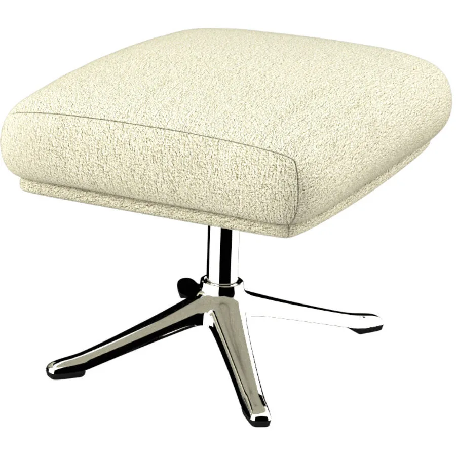 Hocker Halani offwhite Stoff B 41 T 54 H 41 cm