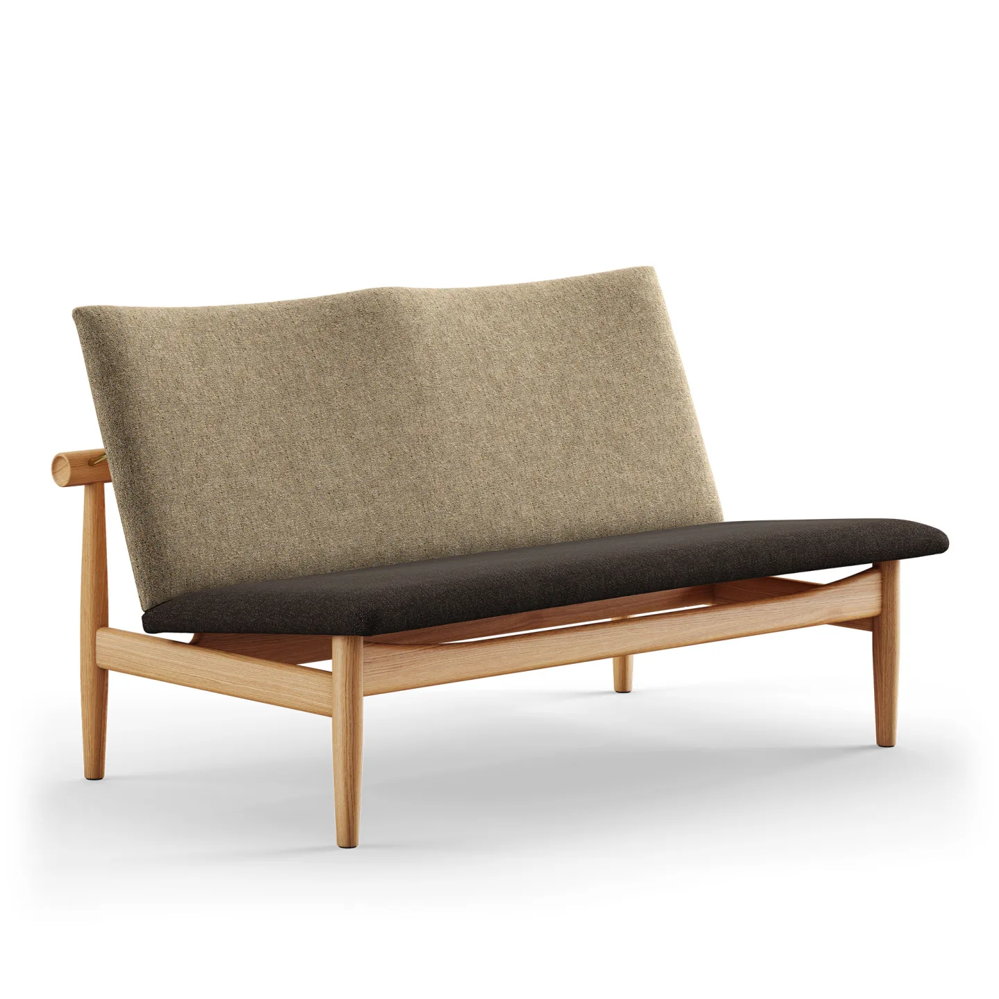 House of Finn Juhl - Japan Sofa 2-seater, Walnut, Cat. 4 Vidar 222 - Soffor - Finn Juhl - Beige,Träfärgad