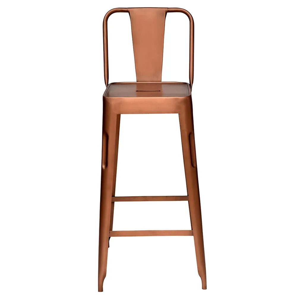 Barstol Copenhagen Koppar med ryggstöd Trademark Living