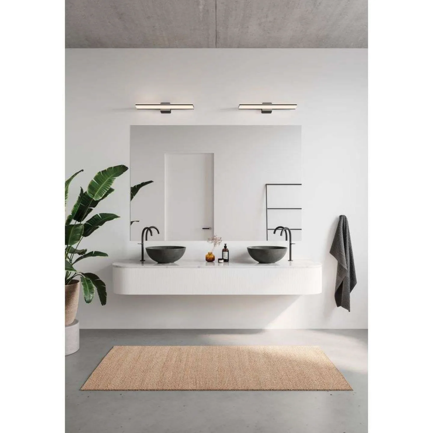 Tinia 60 Wandleuchte 3 Step Black - Nordlux - Badezimmer - Metall