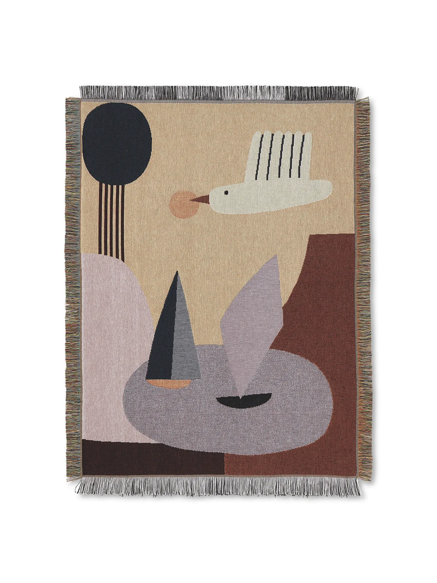Ferm Living Bird Wandbehang aus Filz 80 x 110cm