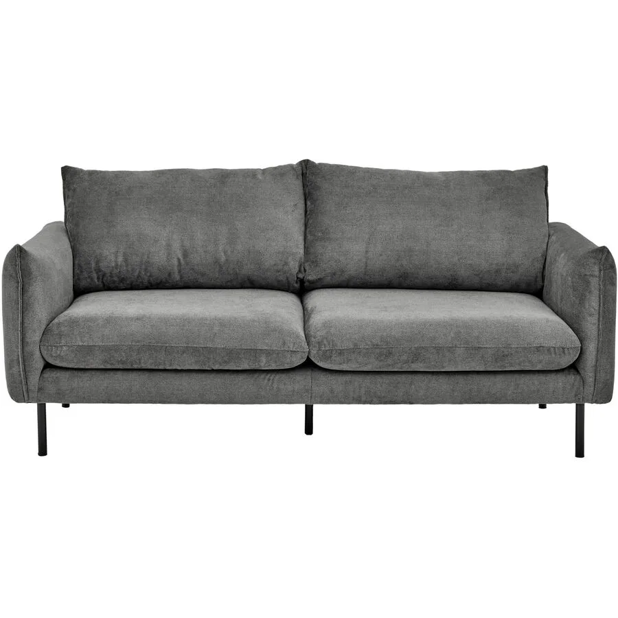 Sofa Palm Polyester Stoff graphit B 200 T 88 cm