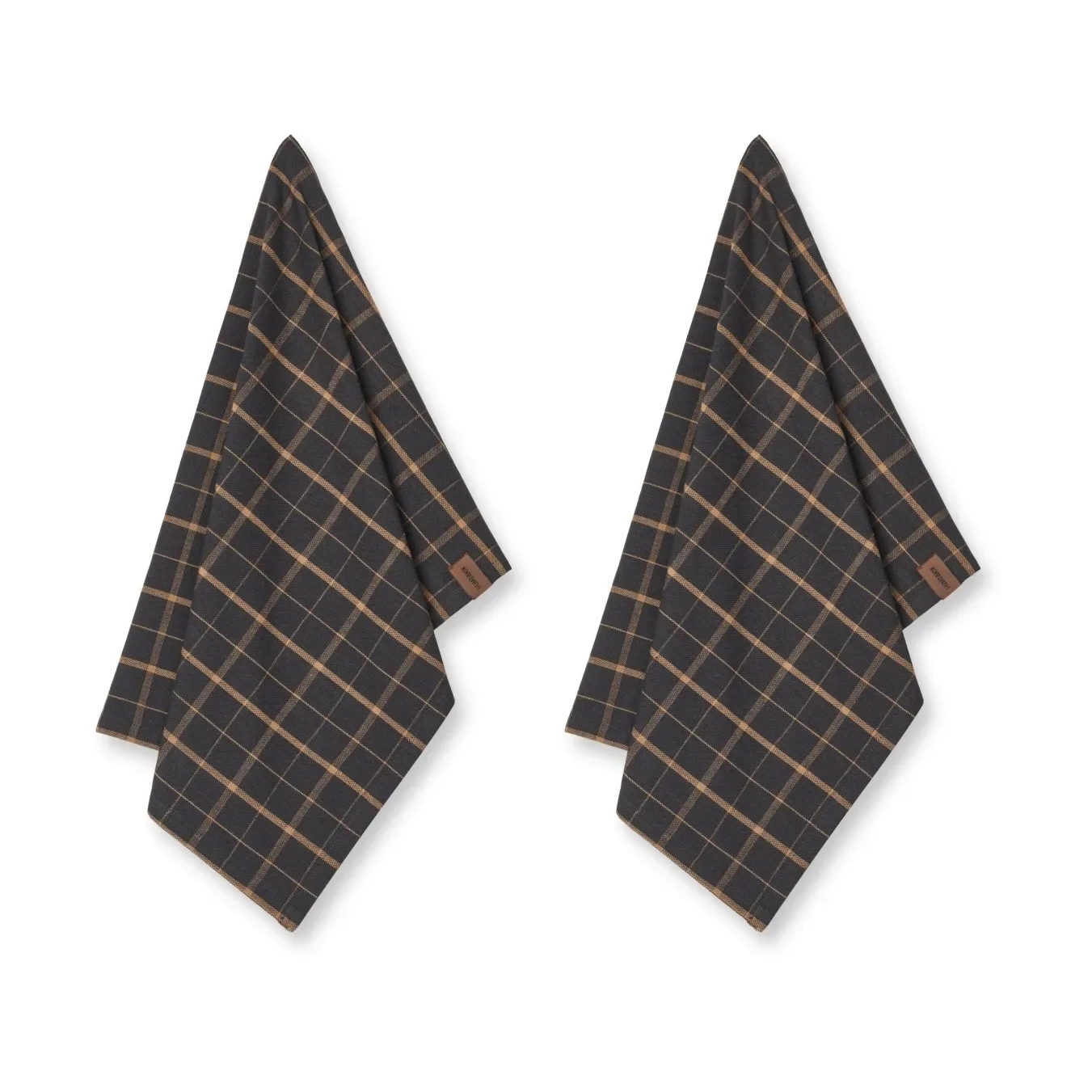 Humdakin Humdakin Recycled Geschirrtuch 45x70cm 2er Pack Brown plaid